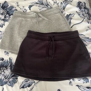 Ocean Drive Gray Mini Skater Skirt Set